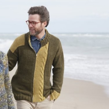 Modèle de Veste Merino Aran Natur