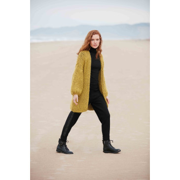 Modèle de Veste Merino Aran Natur - Ingenua