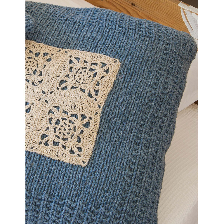 Modèle de Coussin Love Denim - Lino 100%