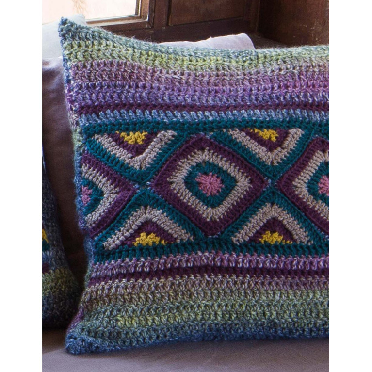 Modèle de Coussin Azteca Degradé - Merino Aran