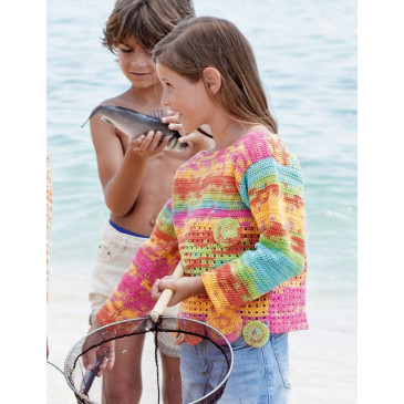 Modèle de Pull Fille Menfis Color