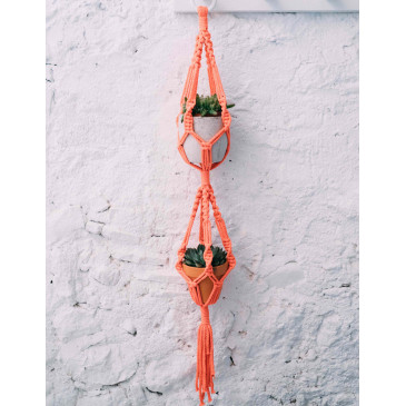 Modèle de Suspension double Cache-pot Scuby Cotton