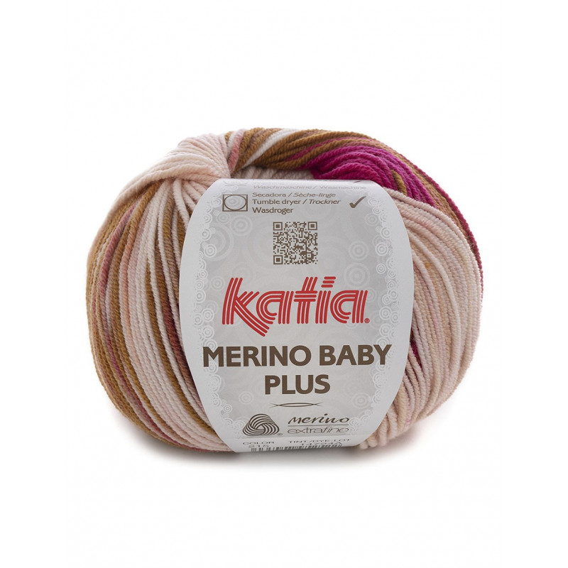 Modèle à tricoter gratuit Bonnet fille Laine Katia Merino Baby Plus