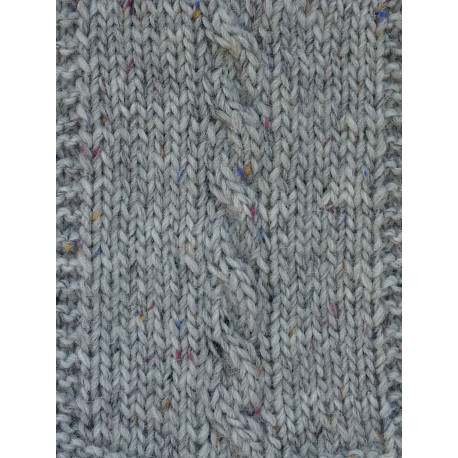 Alpaca Tweed échantillon tricoté