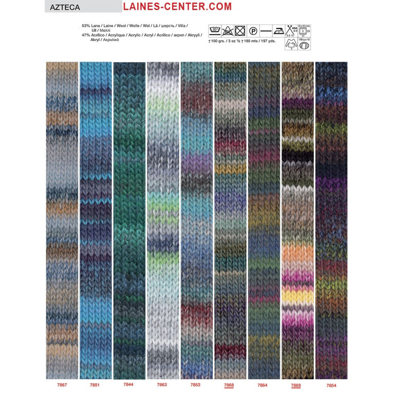 Cartes de coloris Azteca