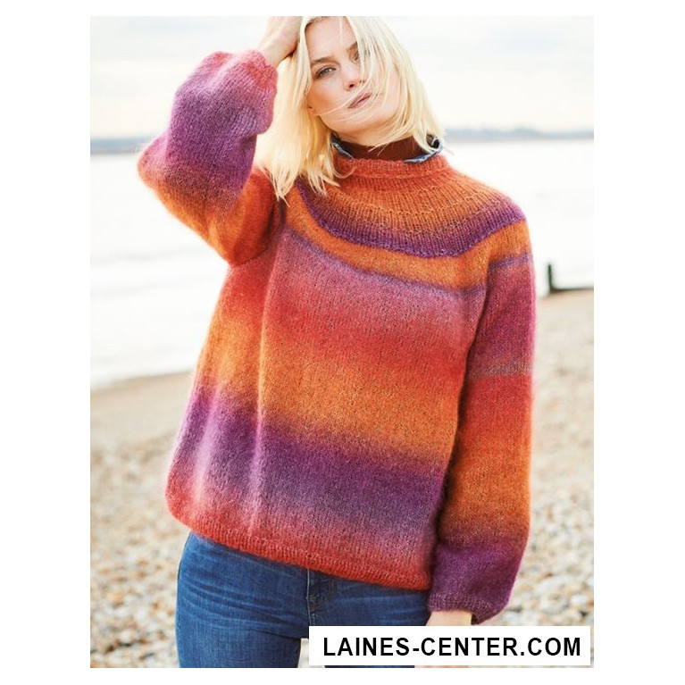 Modèle de Pull Essentials Super Kid Mohair Loves Silk Print