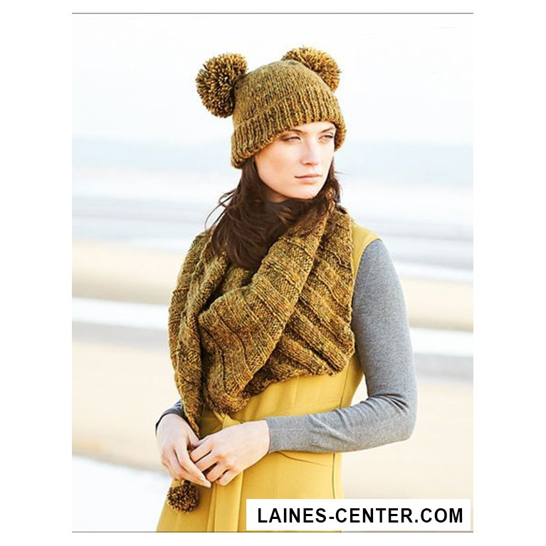 Modèle de Bonnet Fashion Alpaca Tweed Chunky