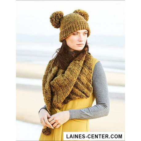 Modèle d’Écharpe Fashion Alpaca Tweed Chunky