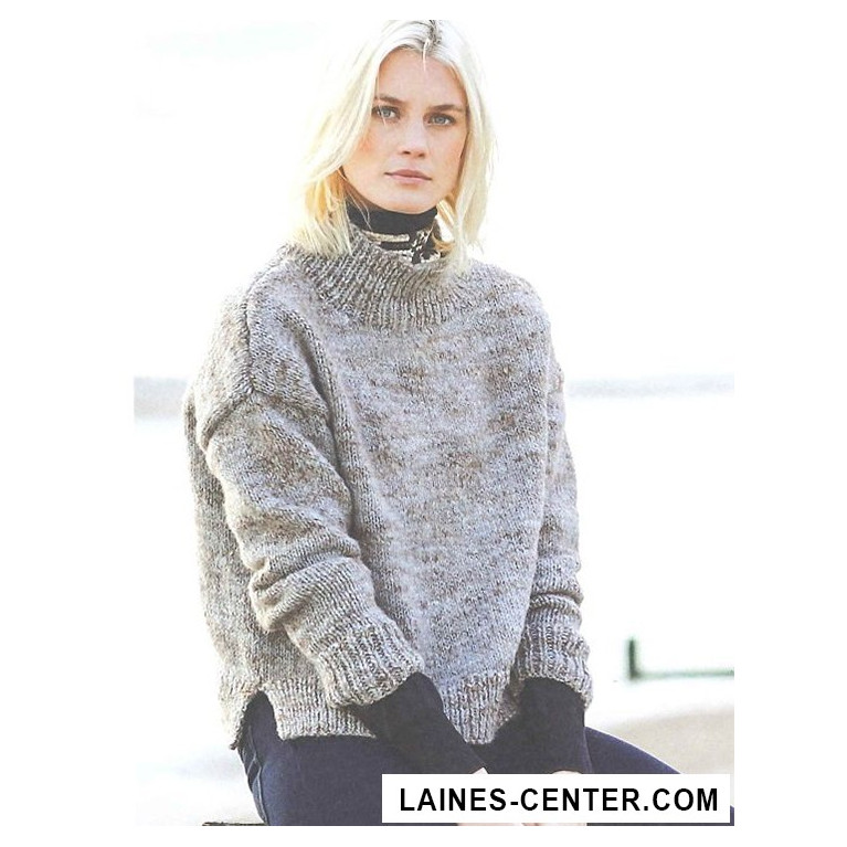 Modèle de Pull Fashion Alpaca Tweed Chunky