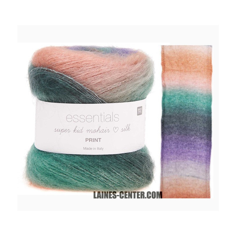 Laine mohair - Rico Essentials Super Kid Mohair Silk (vert fluo)