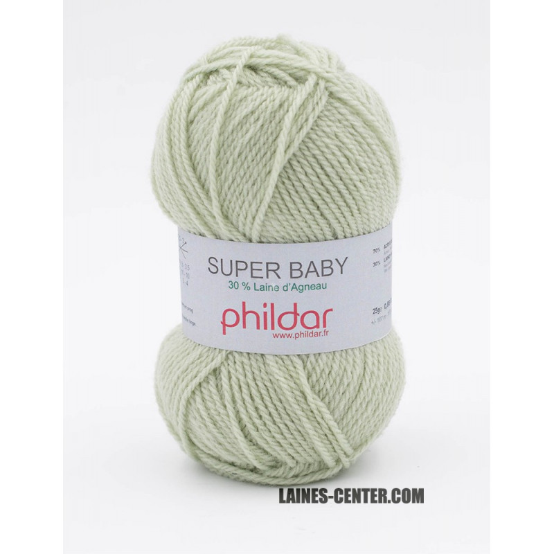 Phildar - Pelote de Laine Phil Super Baby de 25g - Laine à Tricoter - 70%  Acrylique,30% Laine - Aiguille n°3 - Couleur Craie : : Cuisine et  Maison