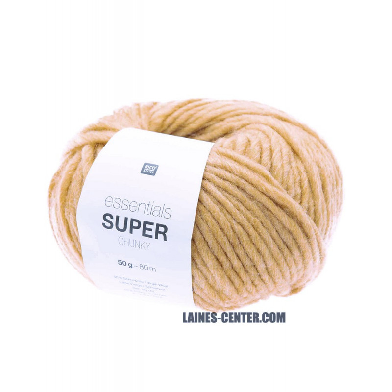 color gris 10 mm Ovillo de lana suave Rico Essentials Super Chunky 28 