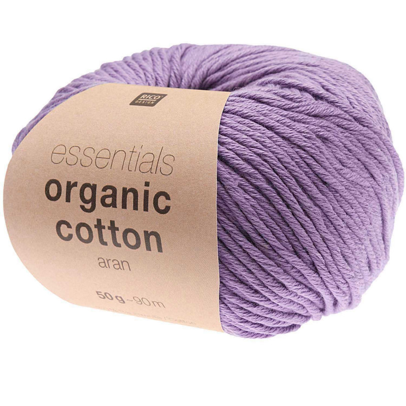 Pelote Essentials organic cotton aran pink