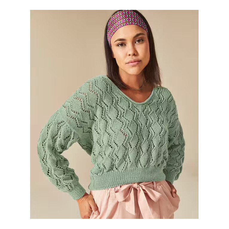 Modèle pull Alicia en Phil Océan - Format PDF