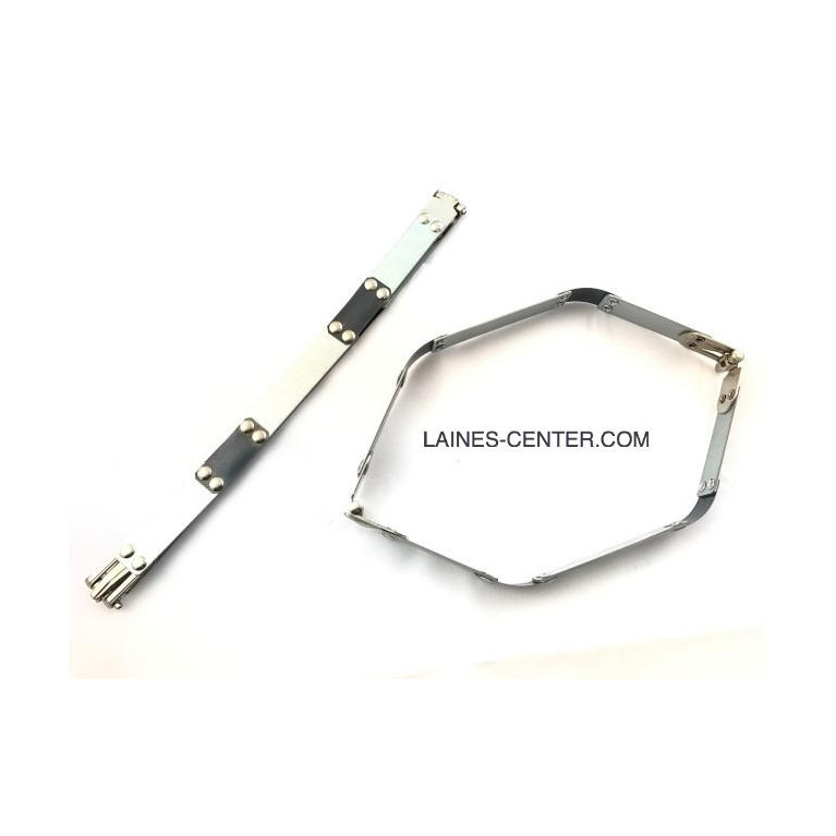 Poignée de sac en metal et strass