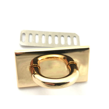 Attache pour sac en métal - grande taille or