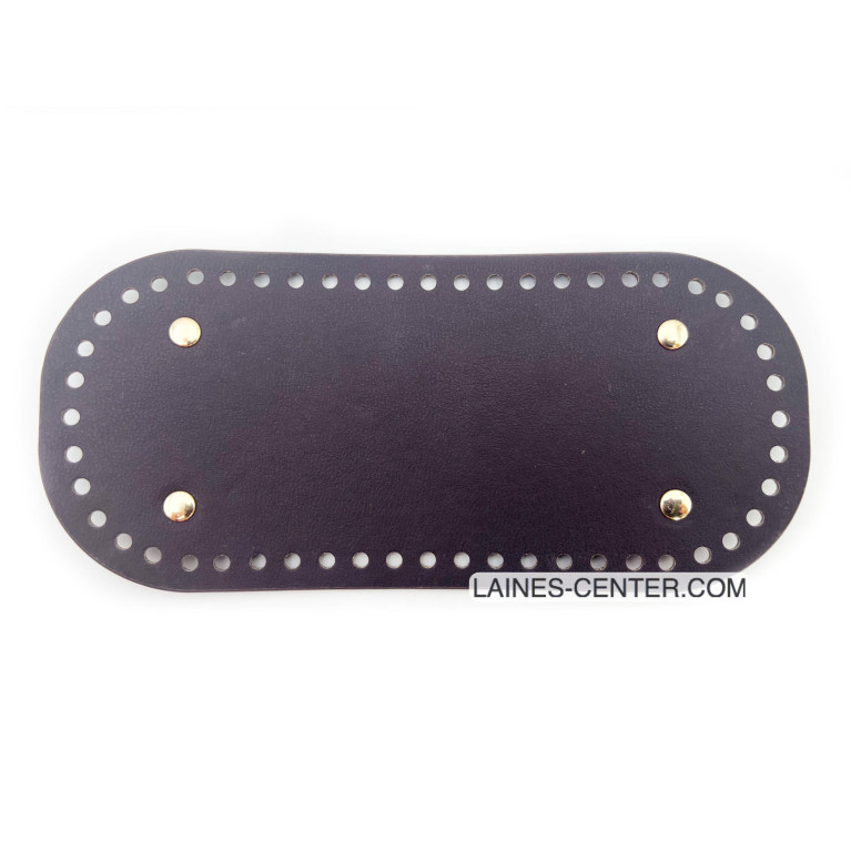 Fond de sac en cuir rectangulaire moyen