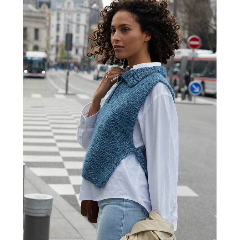 Modèle PDF Plastron femme Natacha - tricot