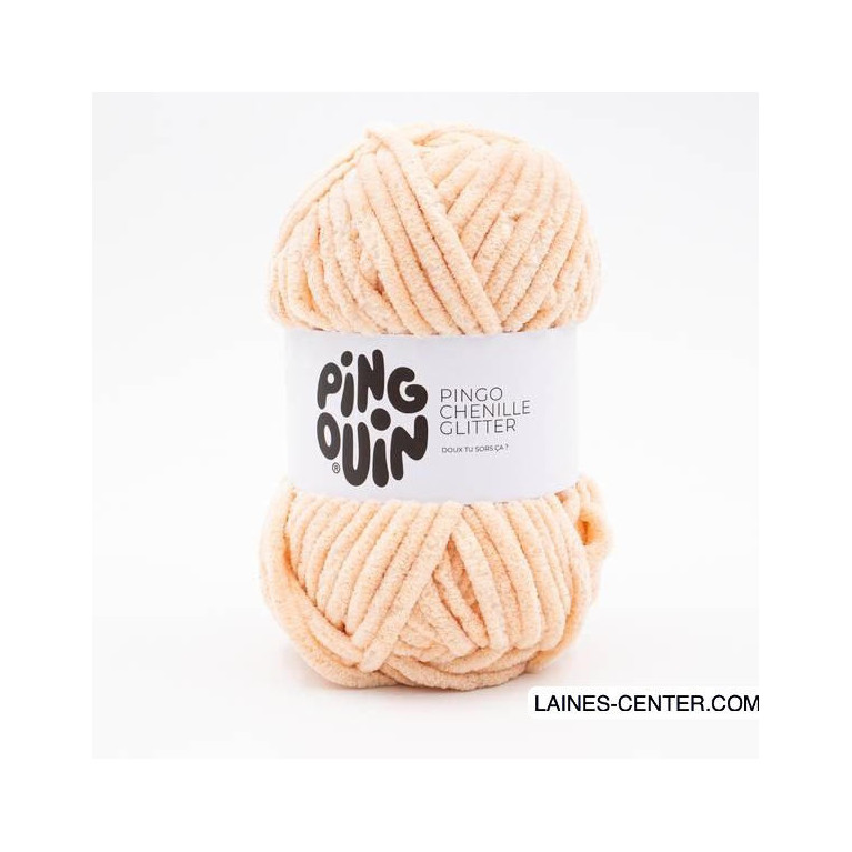 Pingo Chenille Glitter beige rose
