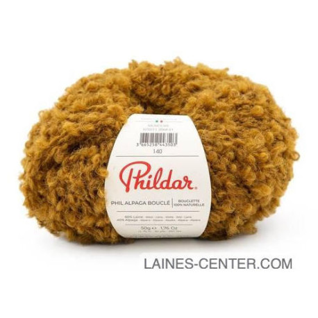 Phil Alpaga Bouclé marron mordoré