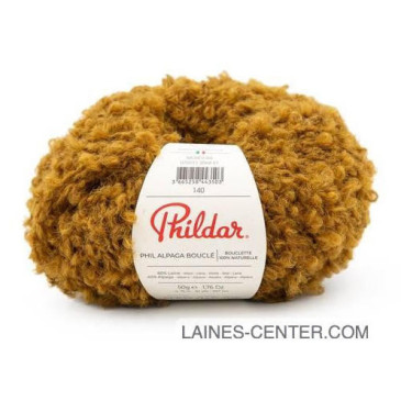 Phil Alpaga Bouclé marron mordoré