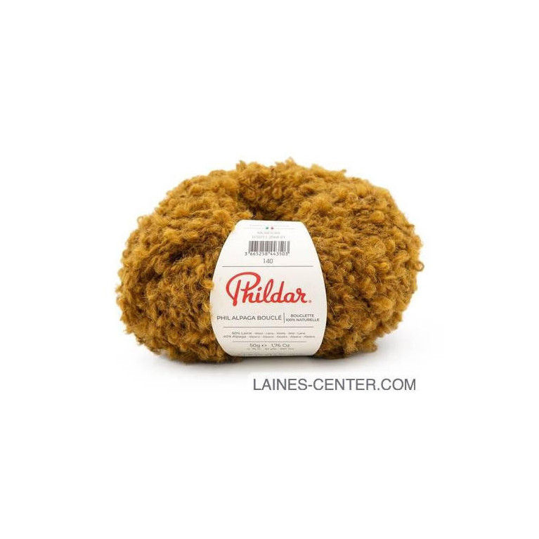 Phil Alpaga Bouclé marron mordoré