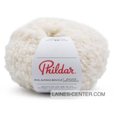 Phil Alpaga Bouclé marron ecru