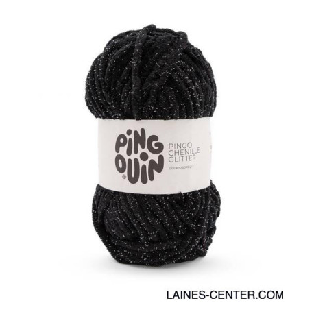 Pingo Chenille Glitter noir