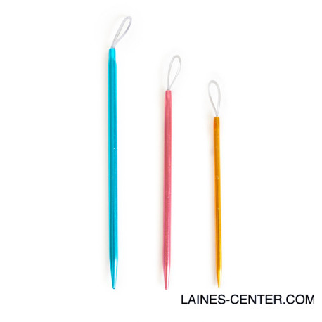 Set 3 aiguilles tapisserie avec un chas en nylon