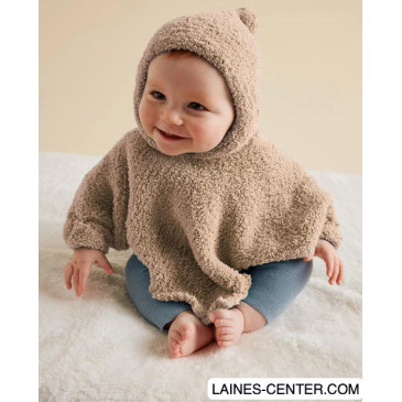 Laines Center - Poncho Benjamin - Modèle PDF Tricot - Phildar