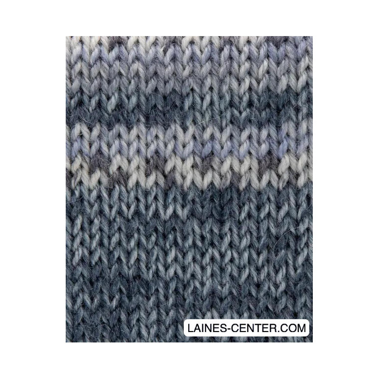 Phil Socks Merinos impr jacquard denim